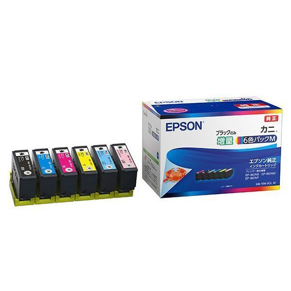 人気SALE，送料無料 （まとめ） EPSON エプソン KNI-6CL-M 6CP BKのみ増量（純正品） 【×3セット】 インクカートリッジ・詰め替えインク