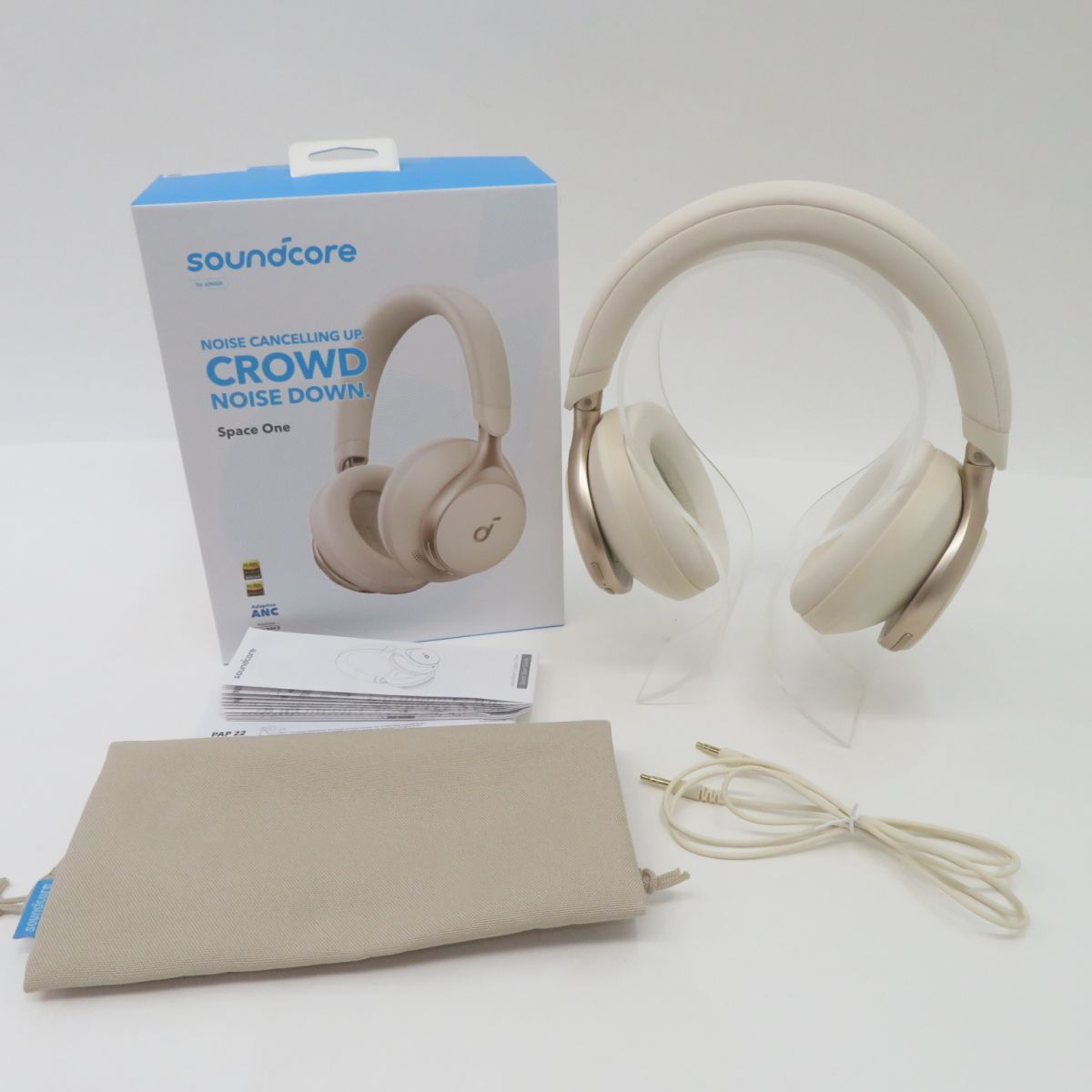 Anker アンカー Soundcore Space One ワイヤレスヘッドホン A3035 ※