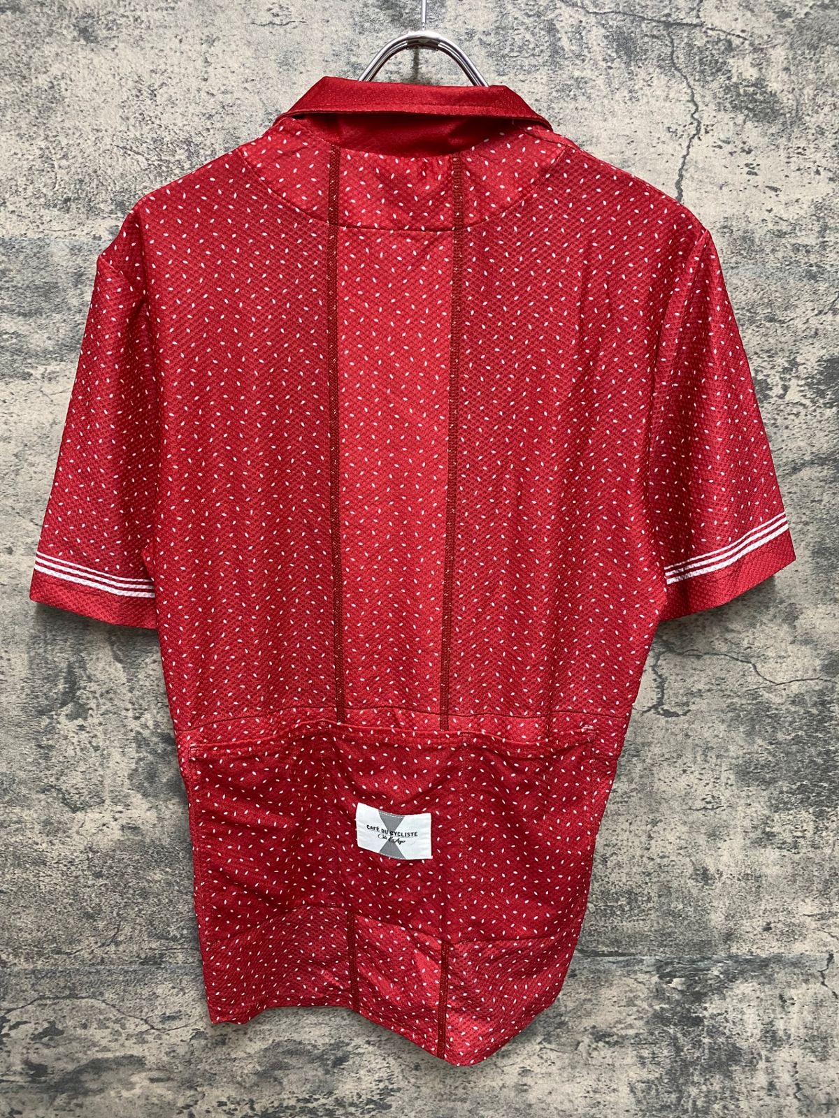 JM431 カフェドシクリステ Cafe du Cycliste クローディン CLAUDINE Unisex 半袖 サイクルジャージ 赤 M