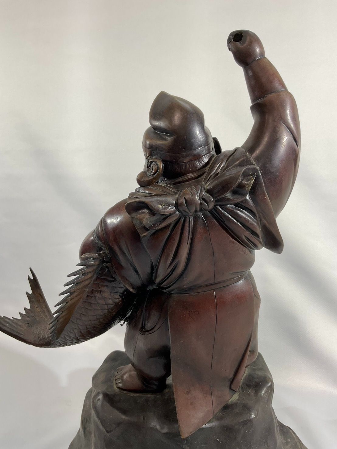 特大 恵比寿 置物 恵比寿様 縁起物 鯛抱き恵比寿 金属工芸品 【公式通販】