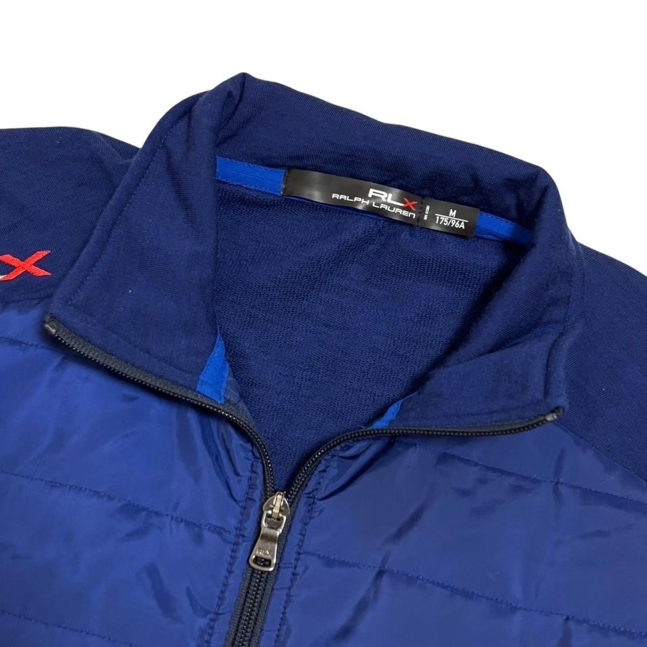 RLX Ralph Lauren ラルフローレン 中綿ジャケット 青 切り替え