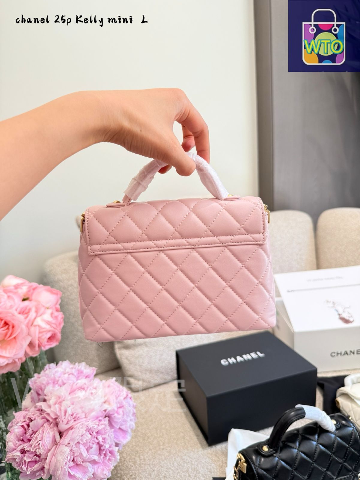 25C 大人気 ケリー【CHANEL】大人可愛い♡ バッグ CHANEL Pre-Owned 1997 ケリー 25 デニムハンドバッグ | ブルー