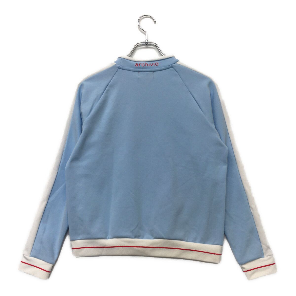 archivio - coco 中古 アルチビオ archivio レディース 長袖シャツ 38(M) 水色×白 ボンディング素材 プルオーバー 春秋 中古 レディース アルチビオ archivio 長袖シャツ 38(M) 水色×白