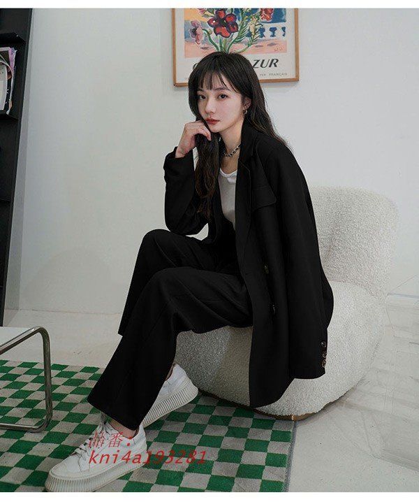  レディース スーツ セットアップ カジュアル フォーマル ビジネス ジャケット おしゃれ 母親 通勤 パンツスーツ リクルート オフィス kni 4 a 193281 パンツスーツ上下 ビジネススーツ