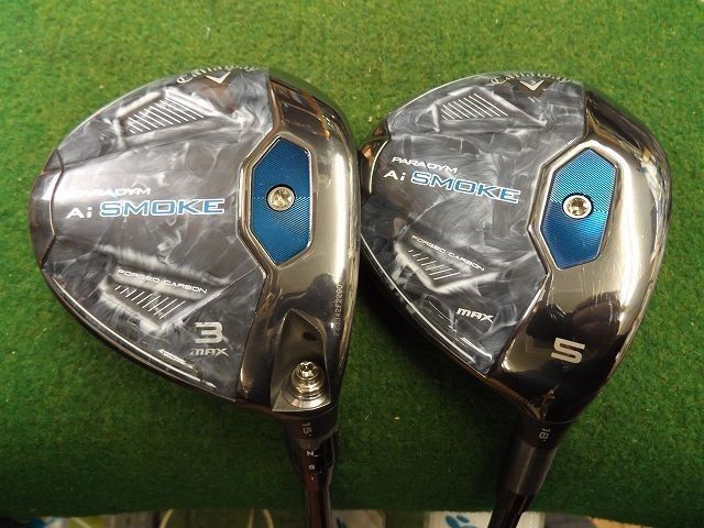 2089 PARADYM Ai SMOKE MAX 3W 5W 純正カーボン セット キャロウェイ パラダイム Aiスモーク フェアウェイウッド .2284