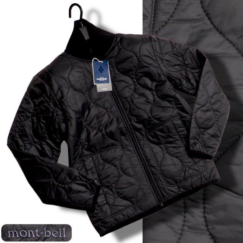 正規 mont-bell モンベル 海外 軽量 キルティング Morris 中綿ジャケット 105 XL ブラック BLACK FUIJ911
