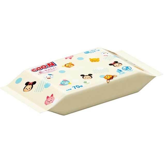 肌にやさしいおしりふき グーン ディズニーツムツムデザイン ディズニーツムツムがパッケージ＆個包装デザインになって可愛らしく Aokazebiyori 詰替用 0 : ディズニー 480枚(80 280枚 70枚入り ツムツムデザイン おしりふき 肌にやさしい （70枚入×12個パック）