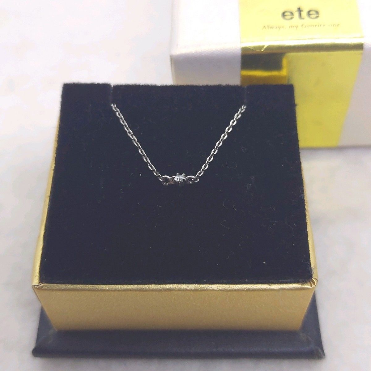 ete ブレスレット 一粒石付き シルバー925 箱付き - メルカリ