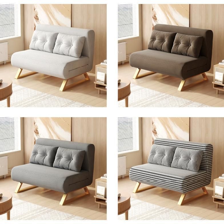 ソファーベッド 一人用 コンパクト 折りたたみ シングル 脚付き 3WAY ふわふわ生地 ソファベッド 安い 肘付きベッド ソファー