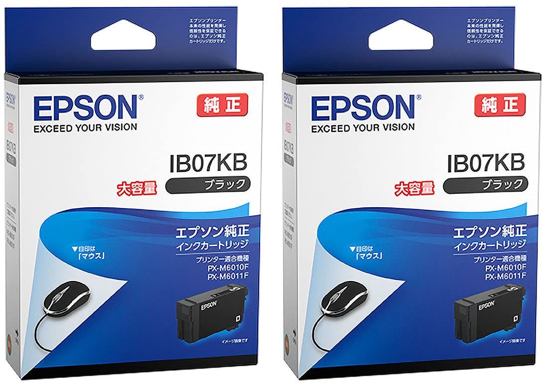 エプソン 純正インク IB07KB ブラック 大容量 2本セット 