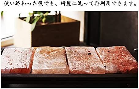【２枚セット】ヒマラヤ 岩塩プレート 手のひらサイズで使い易い キャンプ BBQ