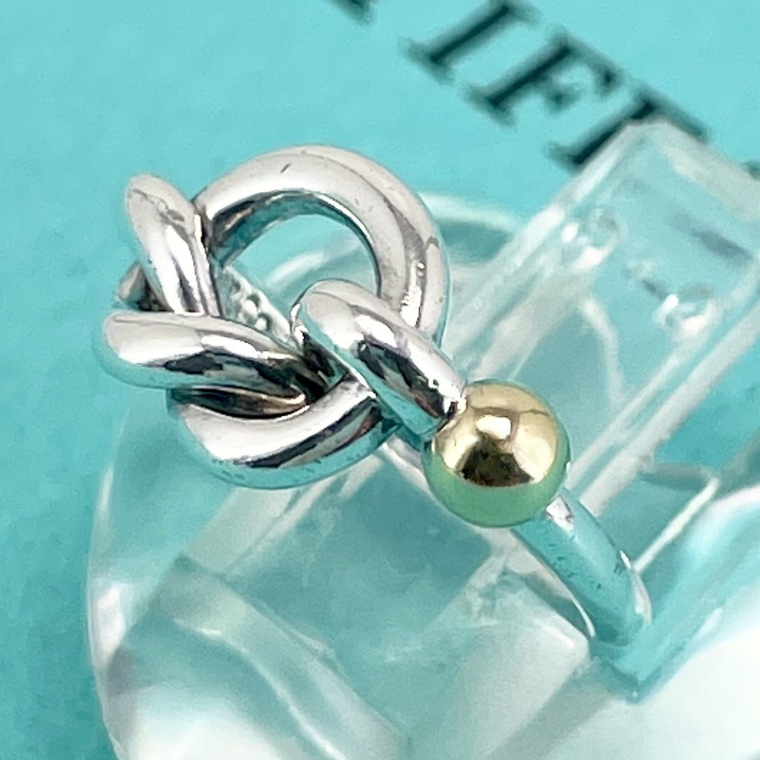 ティファニー ラブ ノット コンビ リング シルバー925×K18(750) Tiffany&Co. /24-1663S - メルカリ