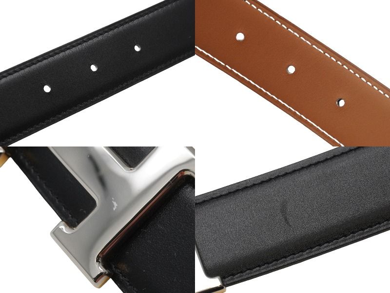 HERMES エルメス ベルト バックル Hベルト ○Z刻印 ブラック