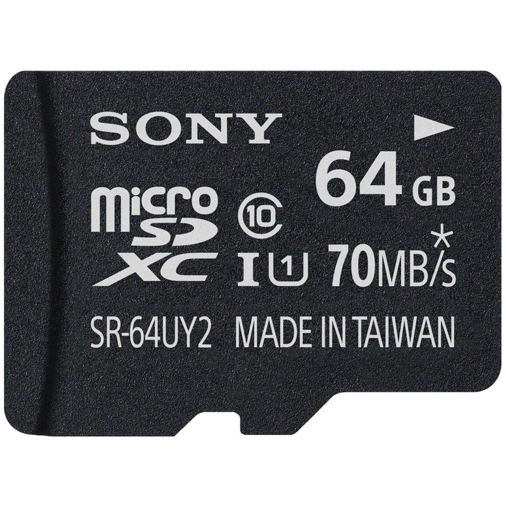 Sony 64GB Micro SDXC Class 10 UHS-1 Memory Card (SR64UY2A/TQ) by Sony