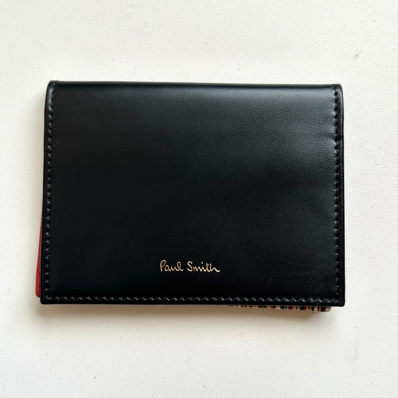 Paul Smith ポールスミス ブラック マルチストライプ 名刺入れ ポールスミス Paul Smith 名刺入れ マルチストライプ 美品