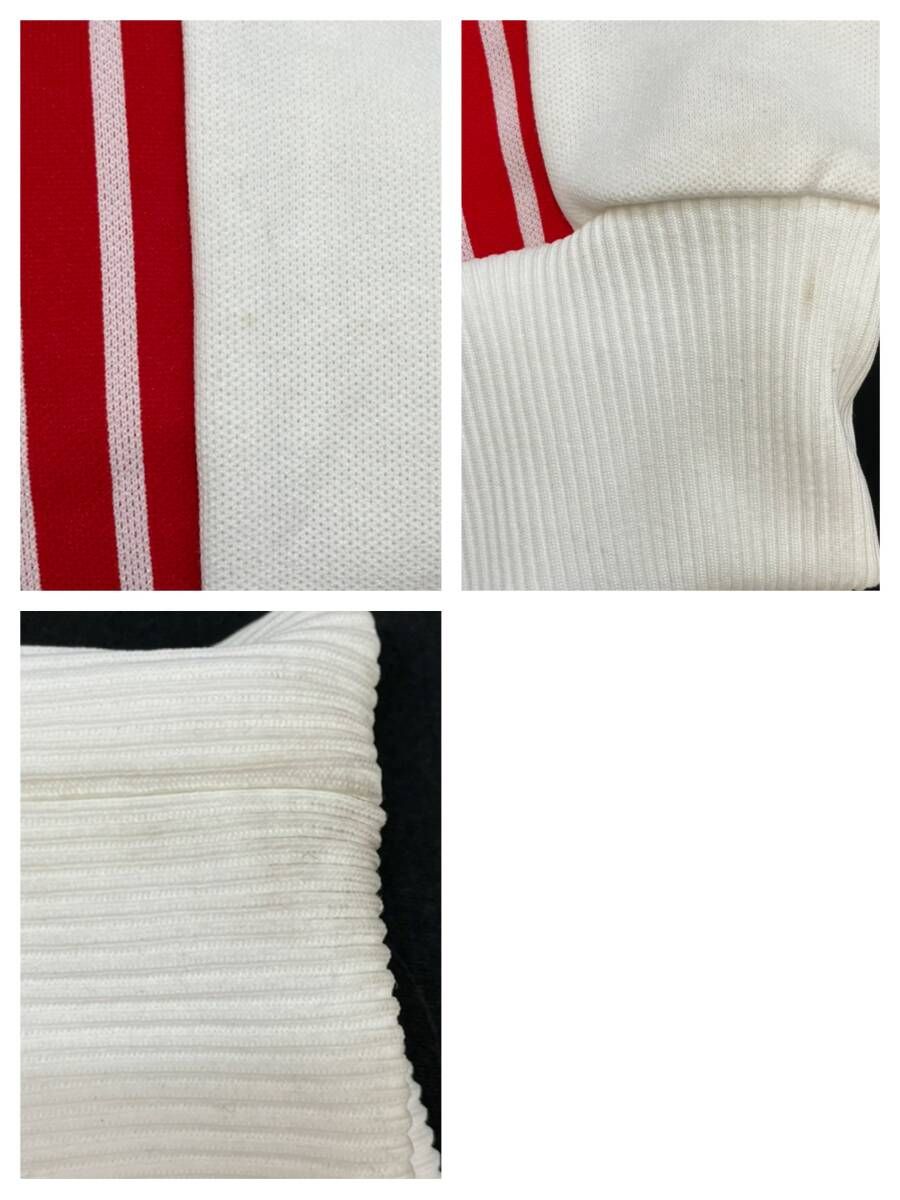 70s デサントアディダス トラックジャケット レッド ホワイト 4サイズ 中古・古着通販】adidas (アディダス) 70s デサント製 トラック