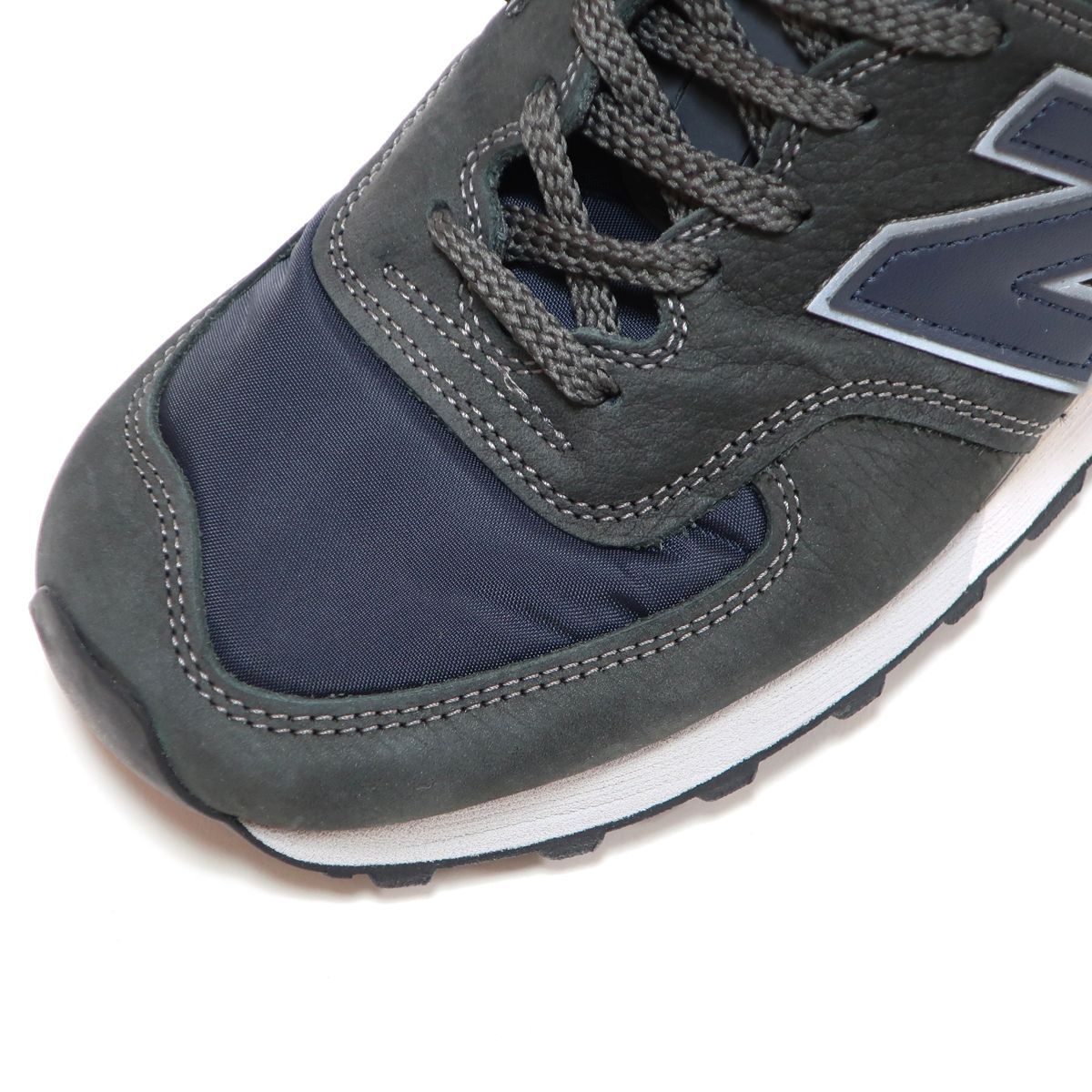 訳あり品☆靴紐片方無し NEW BALANCE OU576GGN US7.5 25.5cm GRAY NAVY 