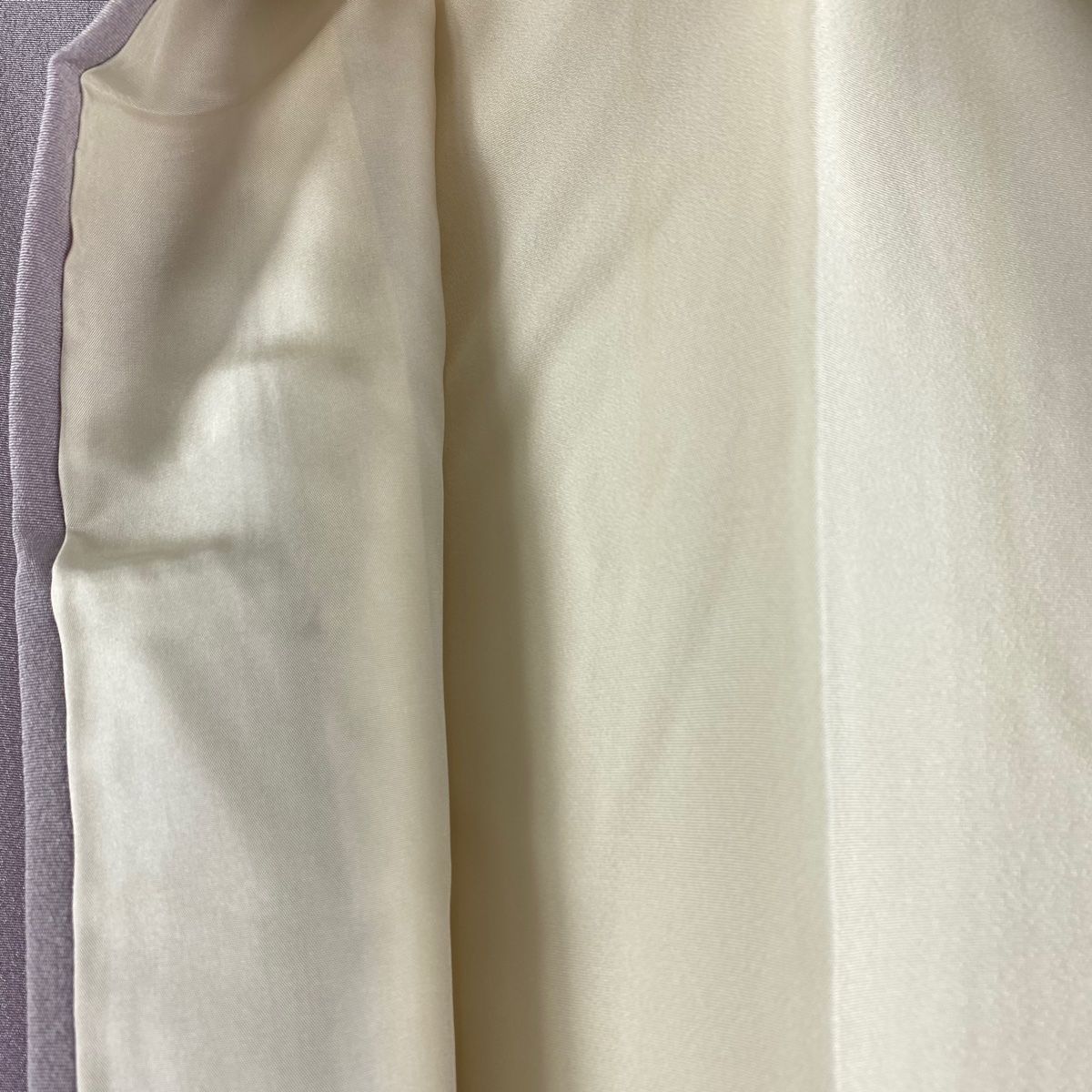 色留袖 身丈160.5cm 裄丈65cm M 袷 百貫華峰 落款 枝花 草花 染め分け  