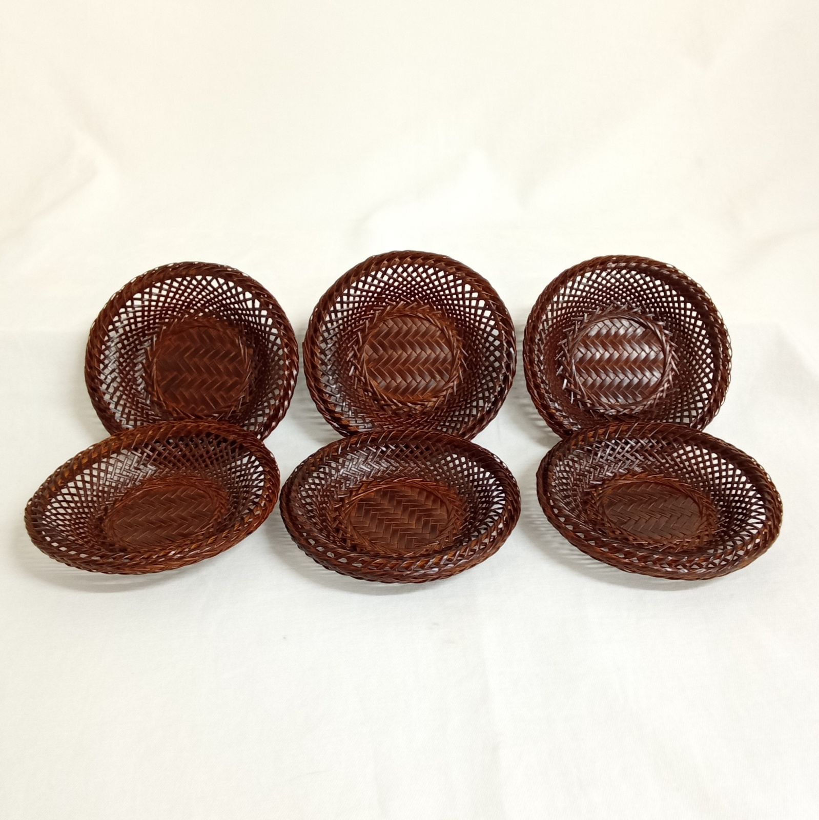 竹細工　まとめ売り　￼竹籠　茶托 竹細工まとめ売り￼竹籠茶托