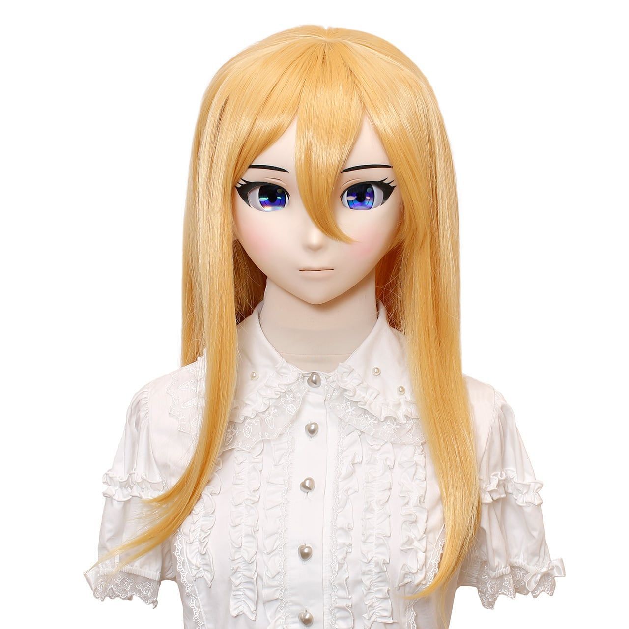 ドール面　レンズアイ付き　コスプレ　アニメマスク　仮装　着ぐるみ KAWAII Little-03 コスプレマスク アニメマスク ドール面 仮装