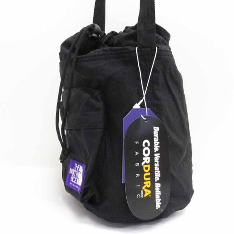 ノースフェイス パープルレーベル THE NORTH FACE PURPLE LABEL タグ付き Ripstop Shoulder Bag  リップストップ ショルダーバッグ 巾着 ナイロン NN7253N ブラック