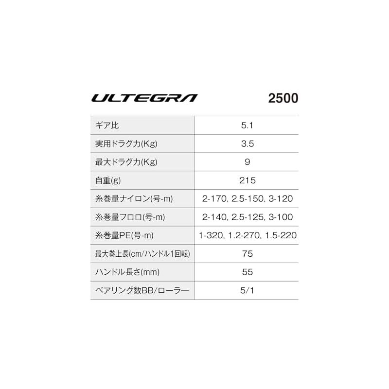 シマノ SHIMANO スピニングリール 25アルテグラ 2500