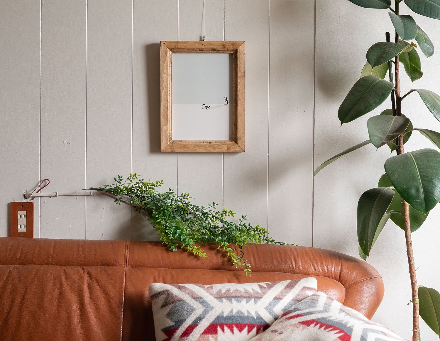 天然木 ハンドメイド額縁 RETRO FRAME A4 (アートサンプル付き)