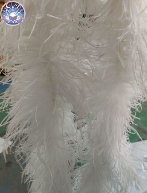 ♥ セール ホワイト190㎝ オーストリッチフロート 羽根 2層