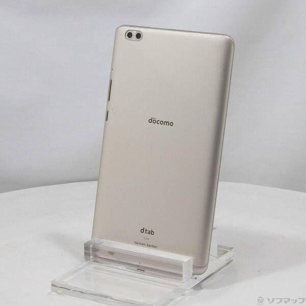 中古品〕 dtab compact 32GB ゴールド d-02K docomo【377