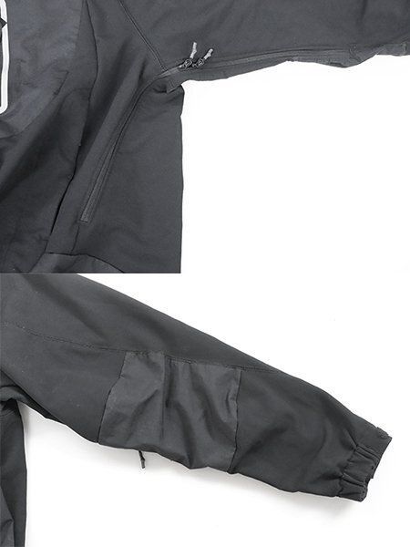 and wander ◇ stretch shell jacket 撥水 フーディー