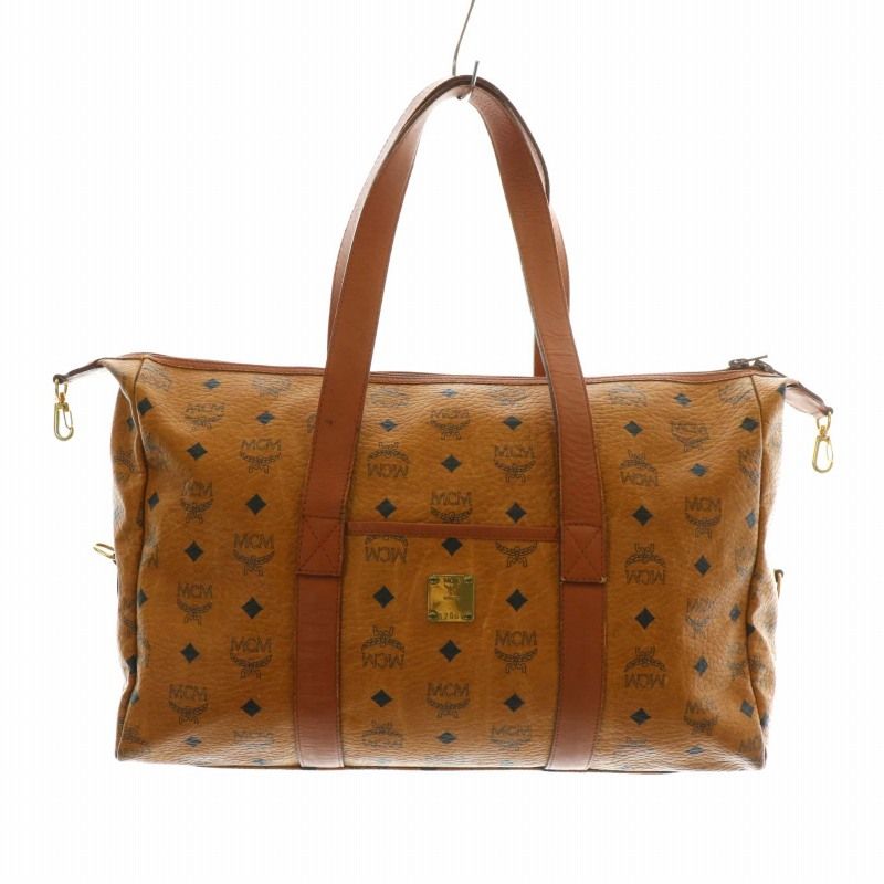 MCM エムシーエム ヴィセトス柄 ミニボストンバッグ ハンドバッグ