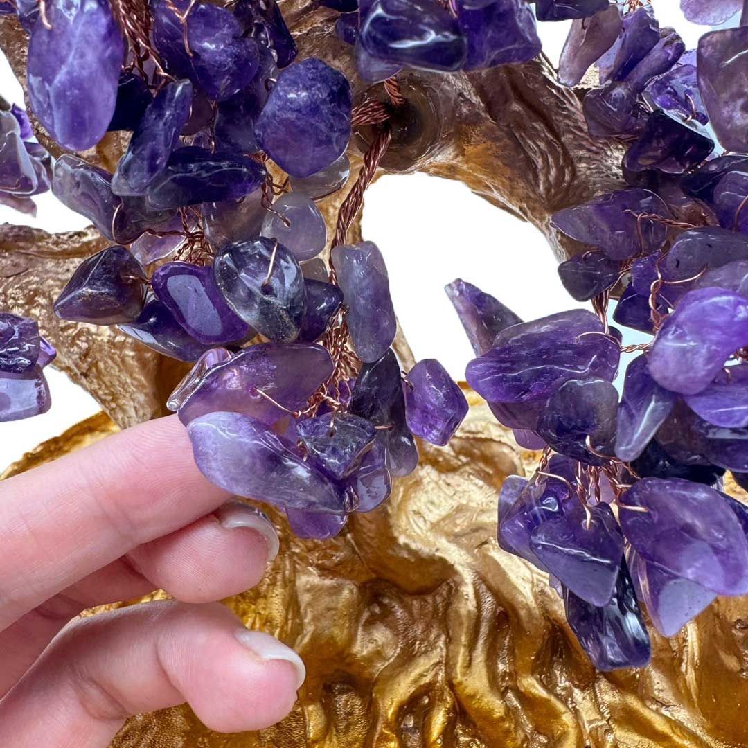 ☆アメジストツリー☆　アメジストの木風水 特大 招財樹 金運アップ 財運 風水 特大 招財木 アメジストツリー 大サイズ ヒーリングツリー 招財樹