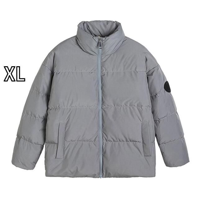 XL 秋冬 コーデ メンズ 服 シンプル ファッション オシャレ 大人 かっこいい 大きいサイズ ストリート 紳士服 レトロ 90 ホワイトダックダウン スタンドカラー ダウン ジャケット アウター アメリカン 防寒 暖かい ユニセックス 男女共 綿