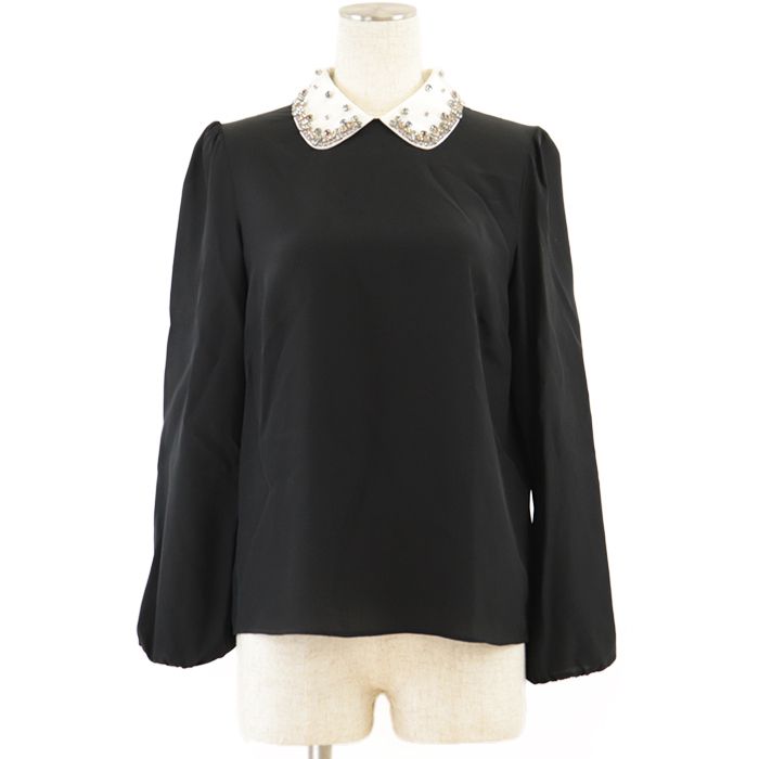 未使用】RED VALENTINO レッドヴァレンティノ 長袖シャツ ビジュー 