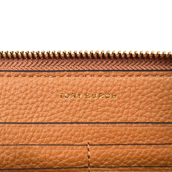 トリーバーチ 長財布 TORY BURCH レザー ブリテン ロゴ ジップ コンチネンタル チェーン カードケース 定期入れ 2点セット ティラミス  141004