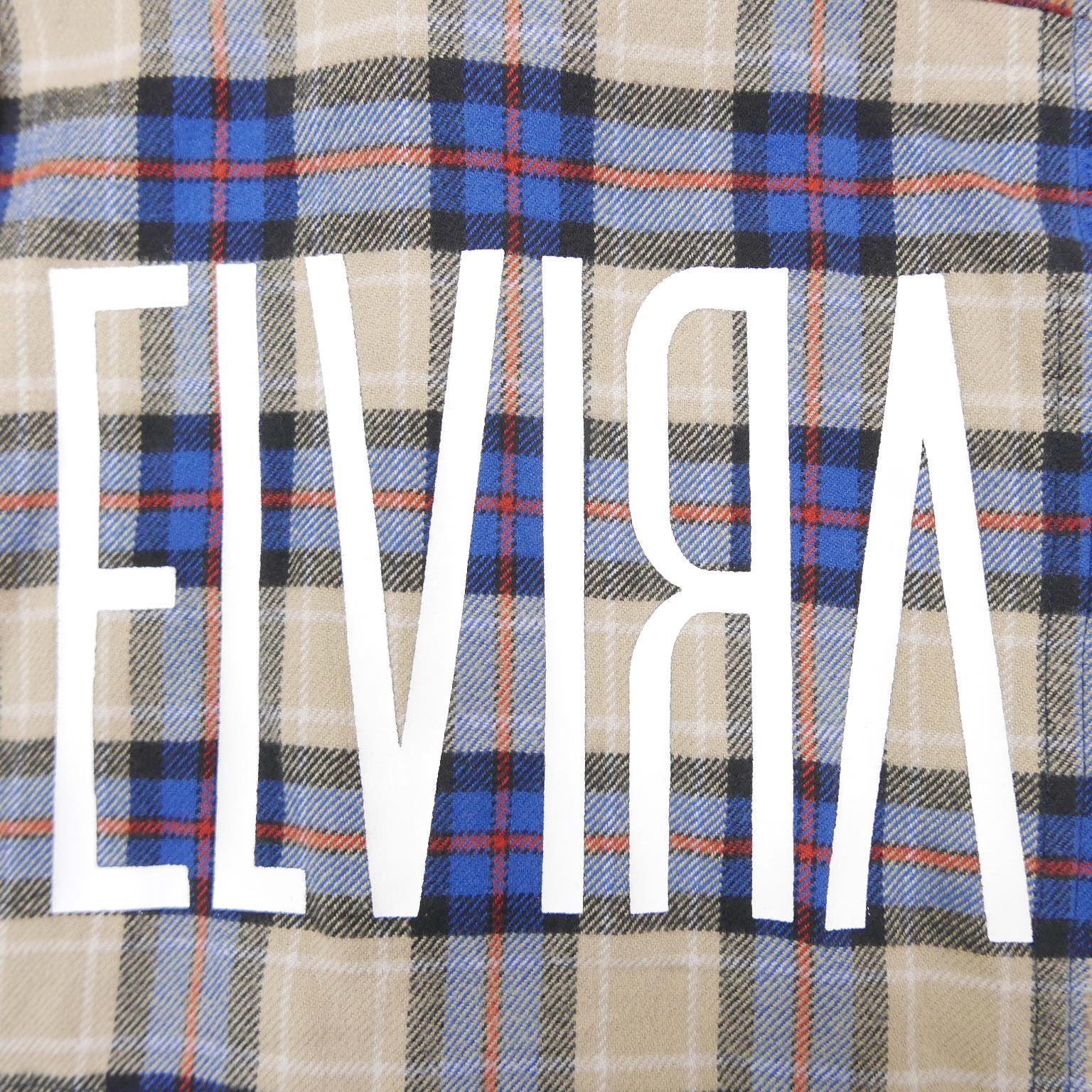 17SS ELVIRA エルビラ PATCHWORK SS SHIRT コットン 半袖 チェック