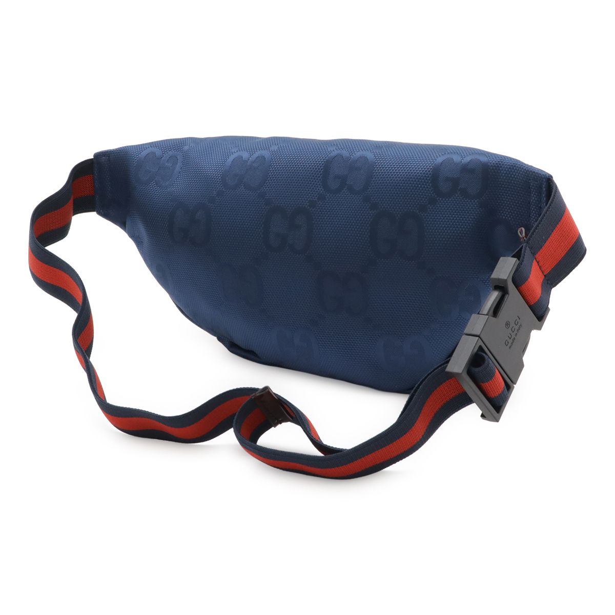 GUCCI グッチ チルドレンズ GGナイロン ベルトバッグ ウエストポーチ ブルー 青 ネイビー 紺 レッド 赤 562095