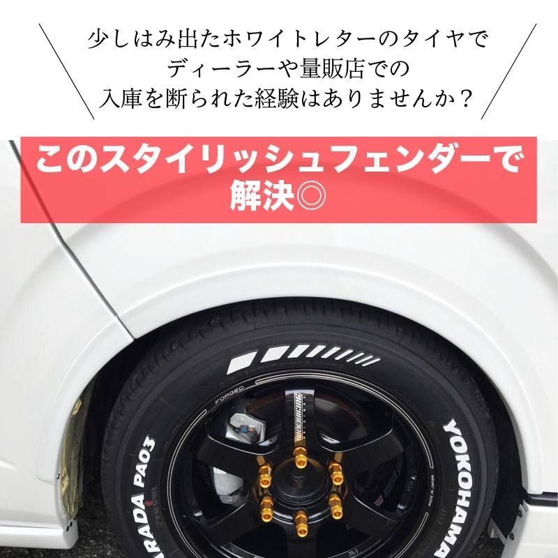 ハイエース 200系 車検対応 スタイリッシュ オーバーフェンダー 未塗装品 - メルカリ