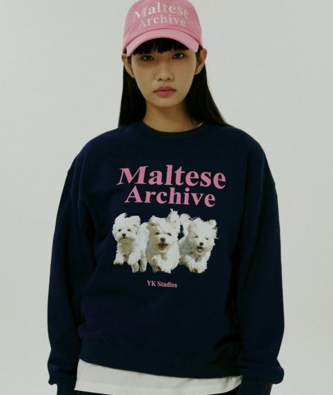 【新品未使用】WAIKEI MALTESE ARCHIVE ワイケイ トレーナー スウェット ネイビー