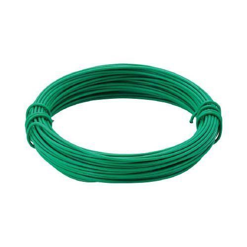 【新品】 TRUSCO カラー針金 ビニール被覆タイプ グリーン 線径0.9mm TCW09GN wwzq1cm