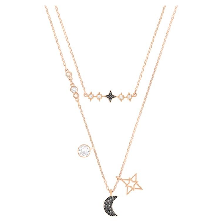 SWAROVSKI - 【スワロフスキー】２連ネックレス(シルバー)の通販 by モコ's shop｜スワロフスキーならラクマ