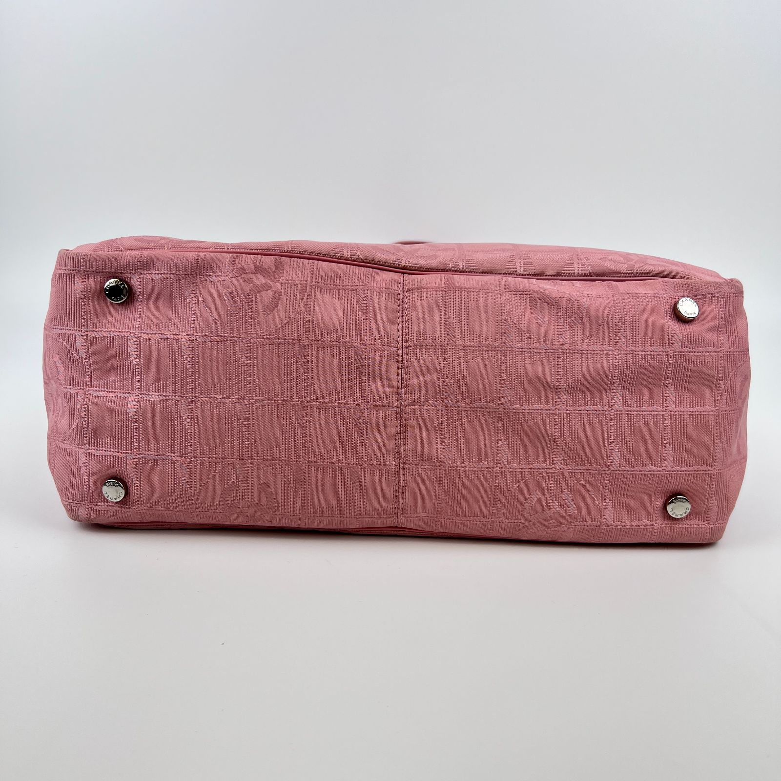 シャネル CHANEL ニュートラベルライン トートバッグ ピンク ココマーク 中古】CHANEL シャネル ココマーク ニュートラベルライン トート