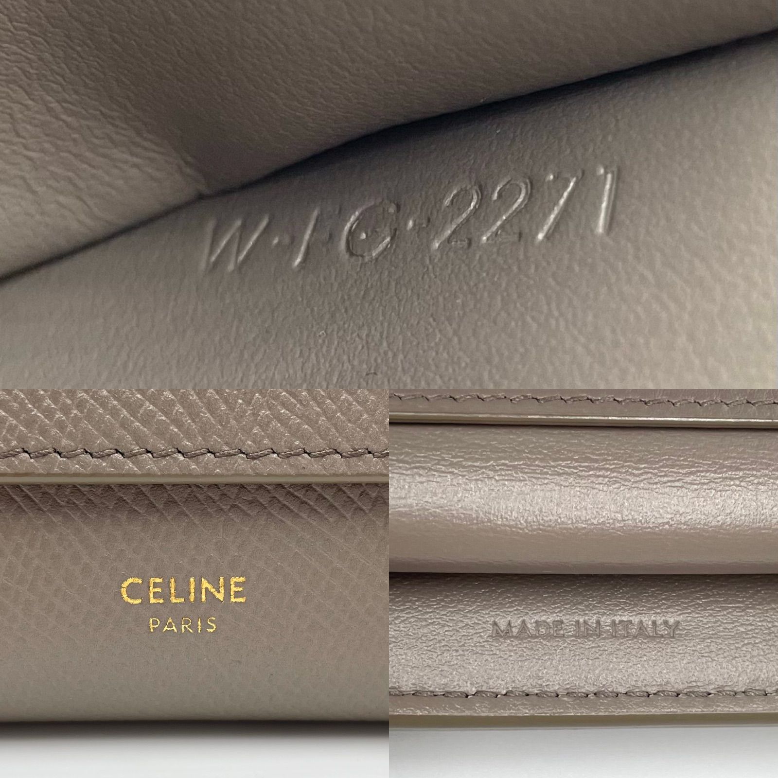 ☆CELINE セリーヌ スモールトリフォールド レザー コンパクト