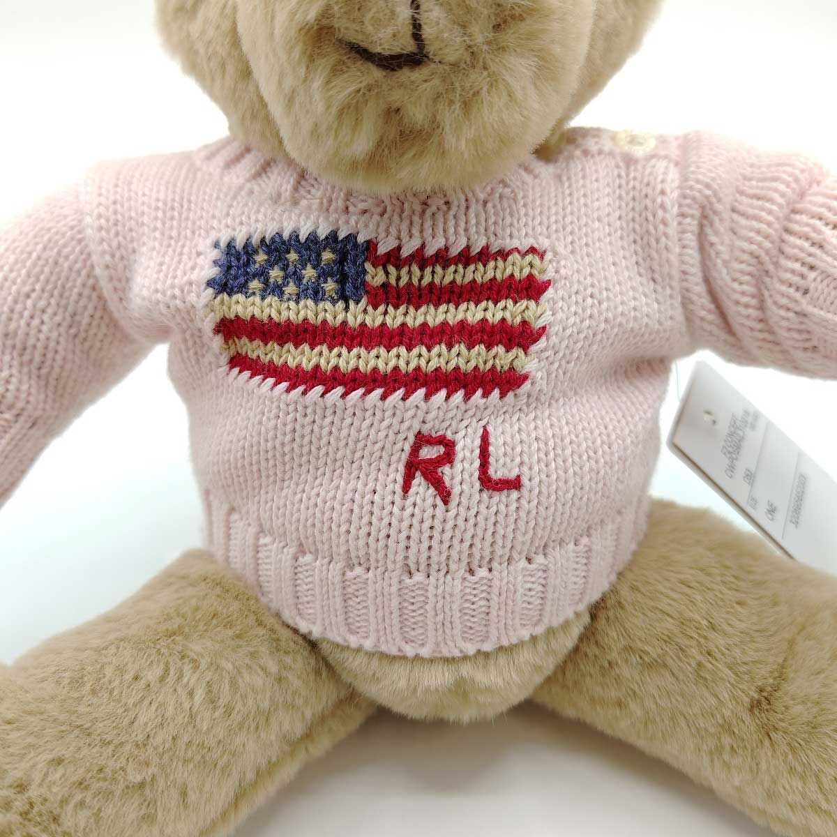 Ralph Lauren ぬいぐるみ ベージュ ラルフローレン ベビー スモール フラッグセーター ポロ ベア