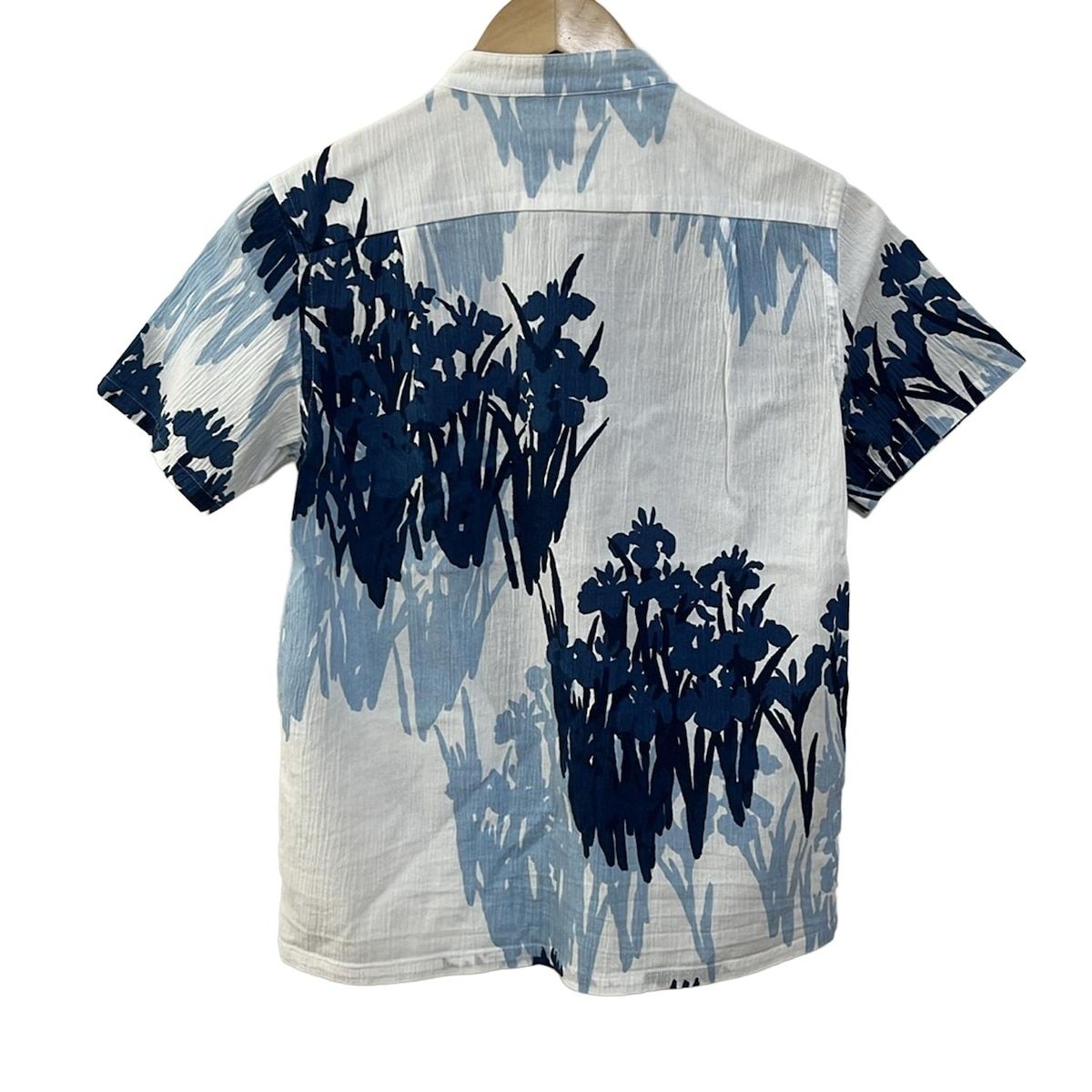 SOU ソウソウ 半袖シャツブラウス サイズSS XS レディース - 白×ライトブルー×ネイビー