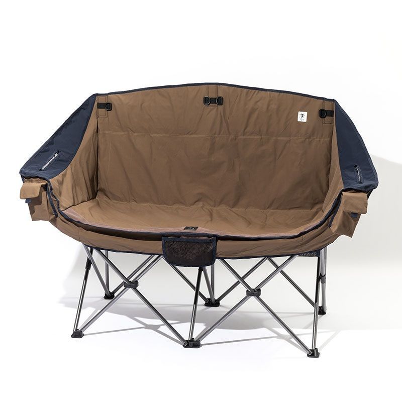 grn outdoor 60|40 CLOTH TWIN SOFA CHAIR BROWN