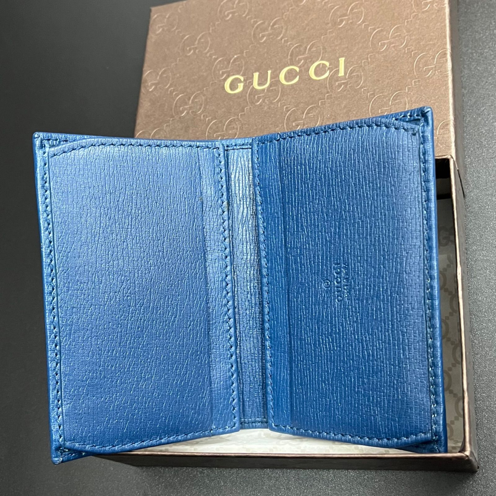 美品☆GUCCI グッチ レザー カードケース 名刺入れ 310598モデル