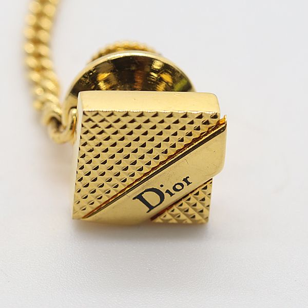 美品❗️Christian Dior ゴールドカフス　正規保管箱付き 箱付 良品 クリスチャンディオール ピンバッジ カフスセット