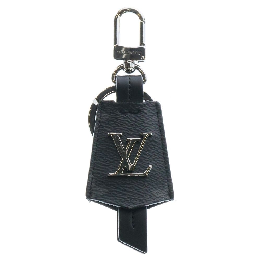 LOUIS VUITTON ルイヴィトン モノグラムエクリプス ポルトクレ クロッシュ クレ PVCレザーキーホルダー M63620 ブラック