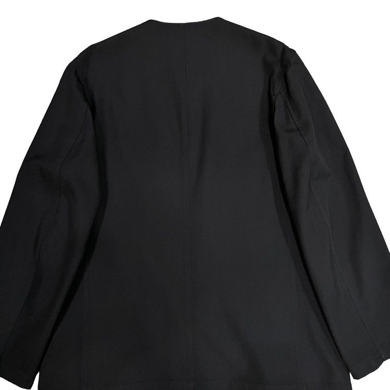 Y's for men ウールギャバジンジップアップノーカラージャケット